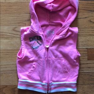 Justice cheer vest hoodie
